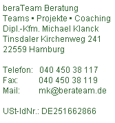 Kontakt zu beraTeam
